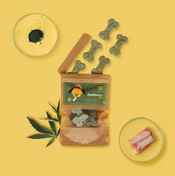 Hondensnacks ApiBones CBD 50g